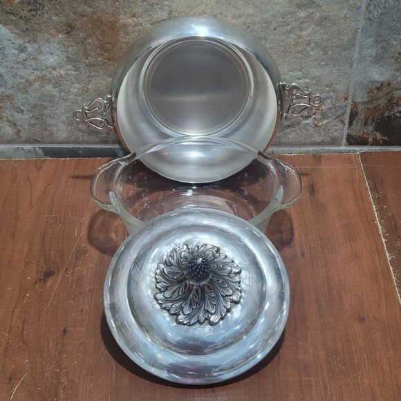 Vintage 3 Pcs Saks Fifth Avenue Anchor Hocking Fire King Covered Casserole Dish - Picture 4 of 14